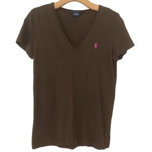 Ralph Lauren Sport ladies V-neck T-shirt. CL66